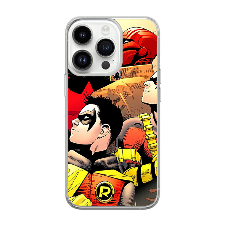Comics Batman And Robin Nightwing Red Hood iPhone 14 Pro Case