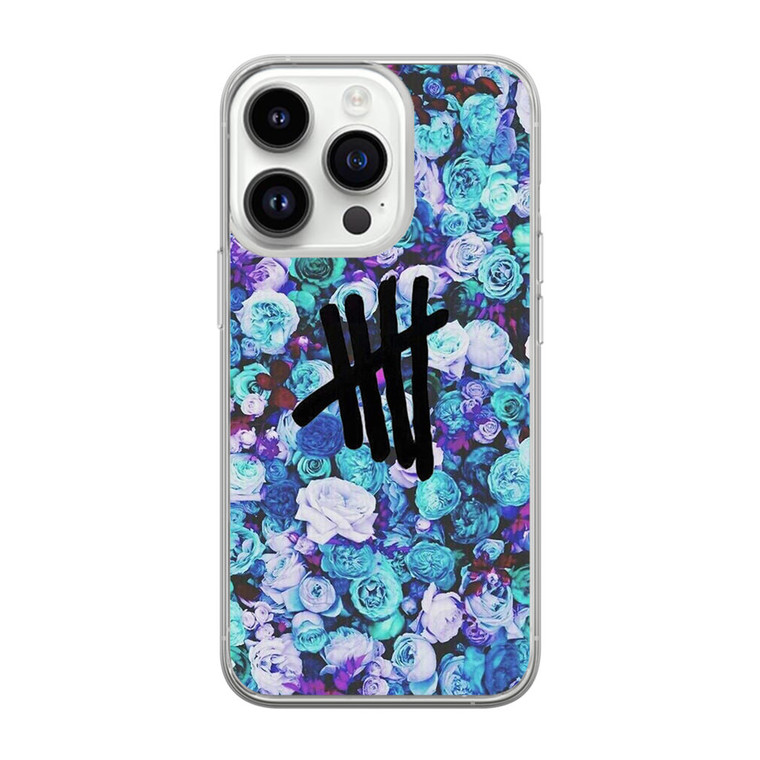 5SOS Logo Natural Flower iPhone 14 Pro Case