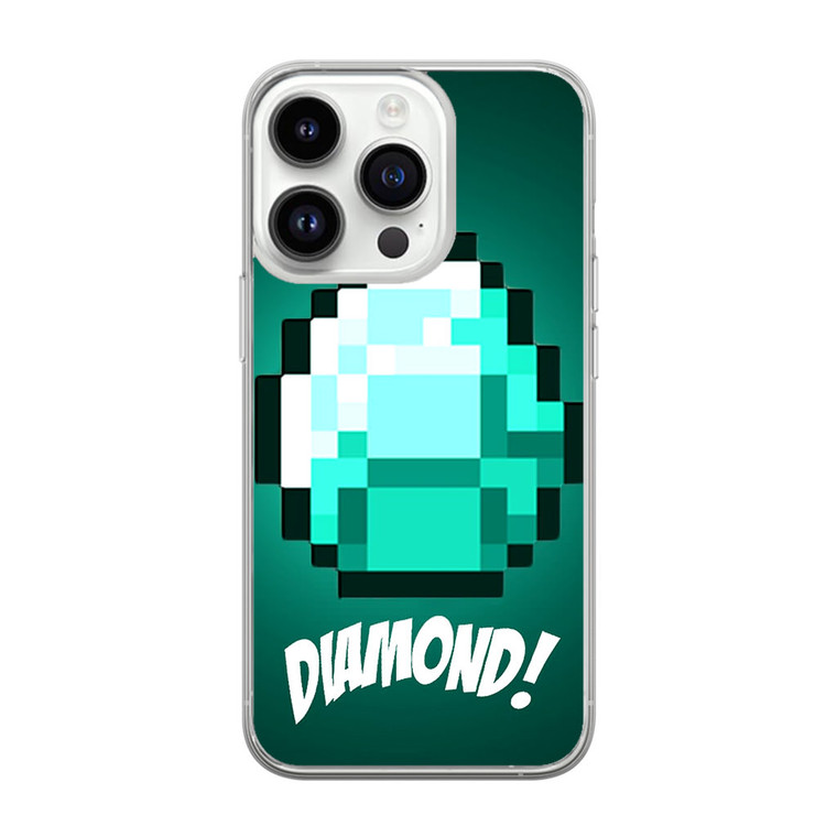 Diamond Minecraft iPhone 14 Pro Case