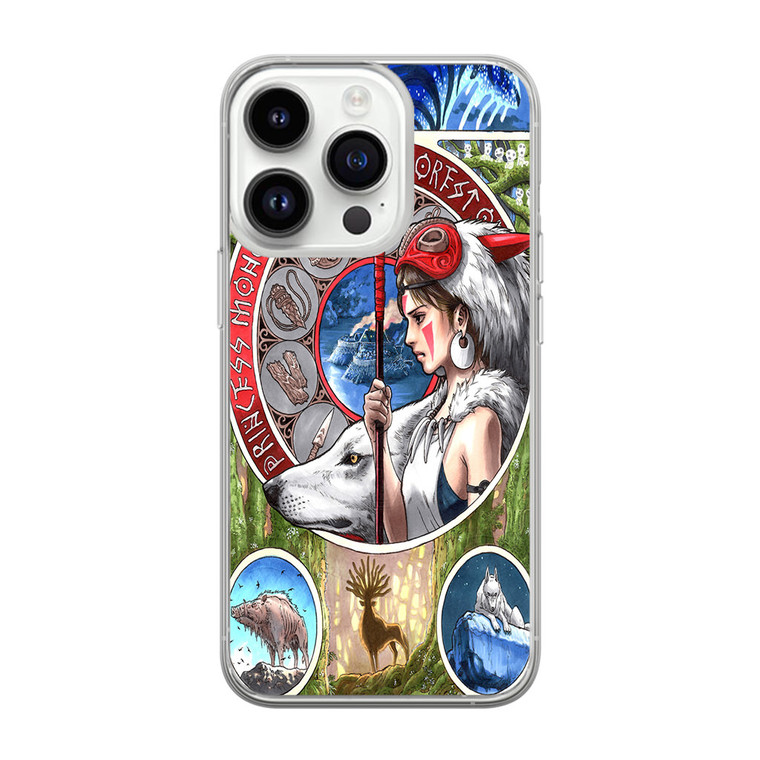 Princess Mononoke Noveau iPhone 14 Pro Case