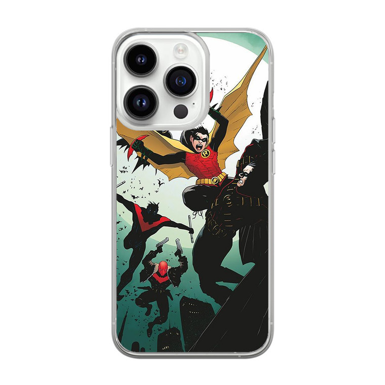 Robin, Red Robin, Red Hood and Nightwing iPhone 14 Pro Case