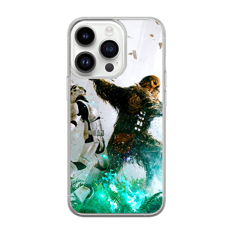 Chewbacca Vs Stormtrooper iPhone 14 Pro Case