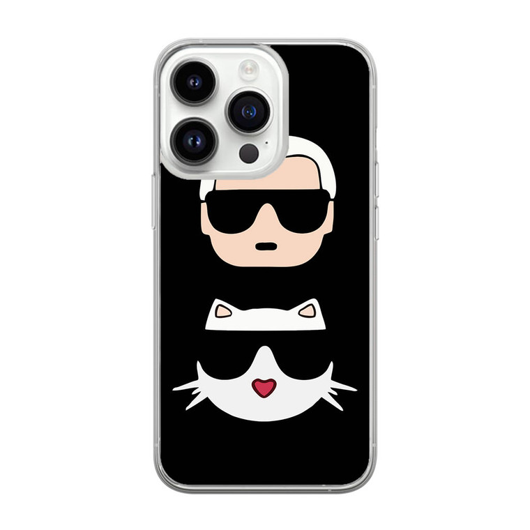 Karl Lagerfeld Cat iPhone 14 Pro Case