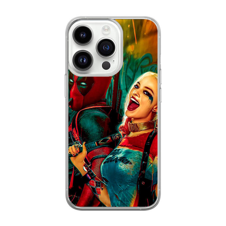 Suicide Squad Harley Quinn and Deadpool iPhone 14 Pro Case