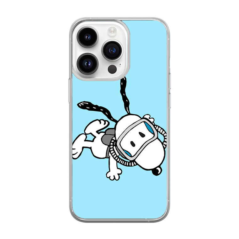 Snoopy Scuba Diving iPhone 14 Pro Case