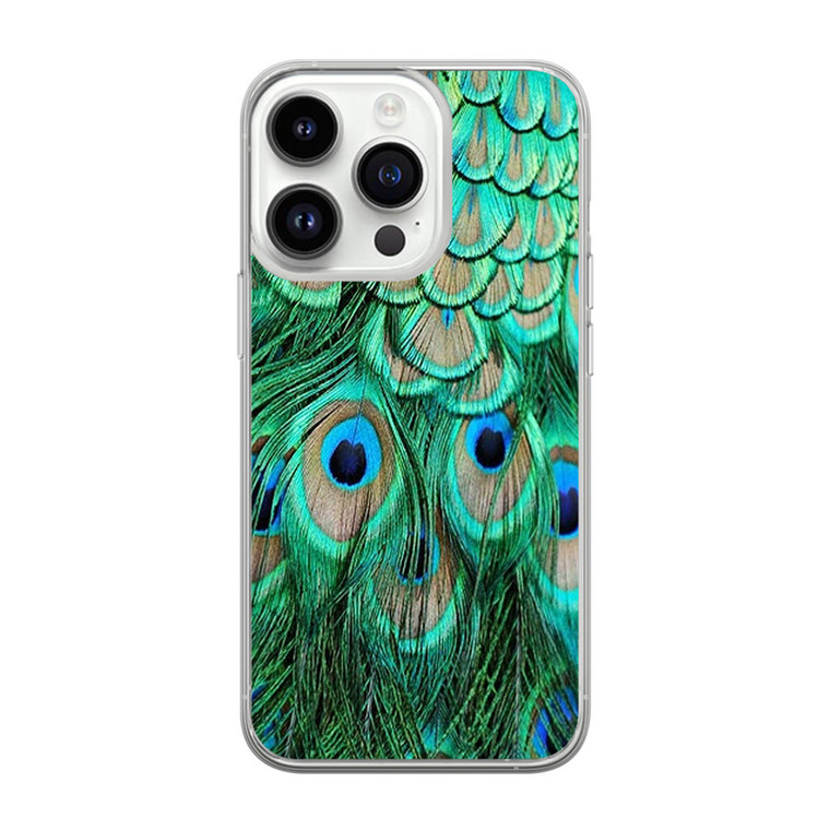 Peacock Feather iPhone 14 Pro Case