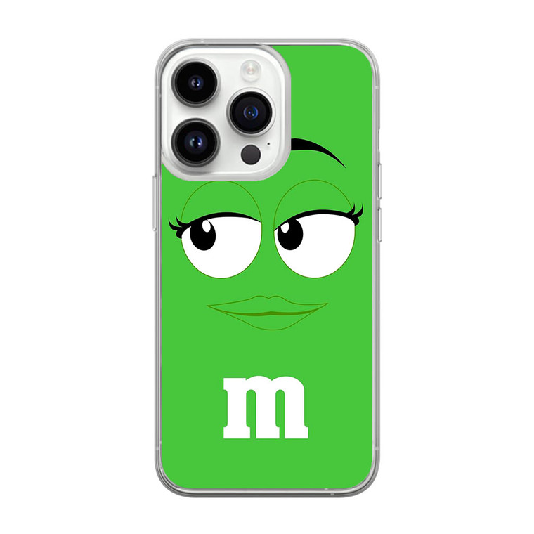 M&M's Green iPhone 14 Pro Case