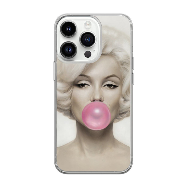 Marylin Monroe Bubblegum iPhone 14 Pro Case