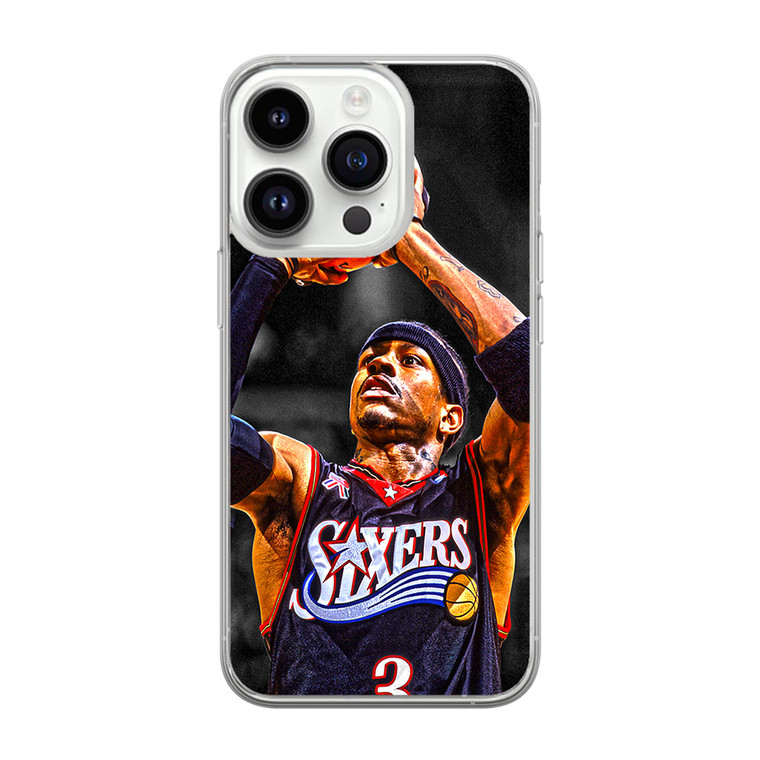 Allen Iverson Sixers iPhone 14 Pro Case