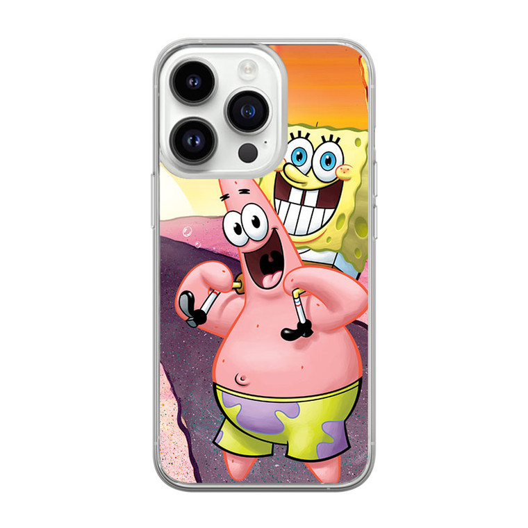Spongebob and Pattrick iPhone 14 Pro Case
