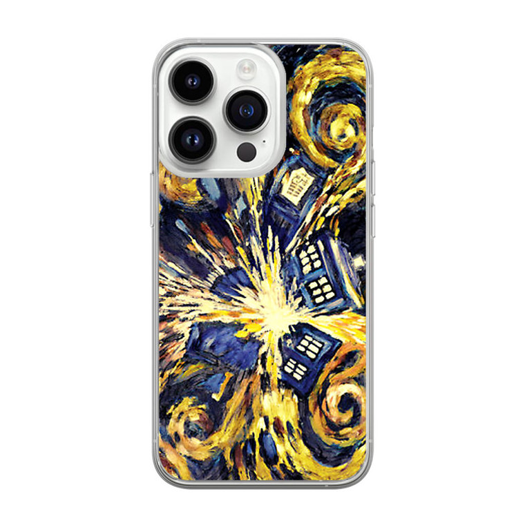 Doctor Who Exploded Tardis Van Gogh iPhone 14 Pro Case