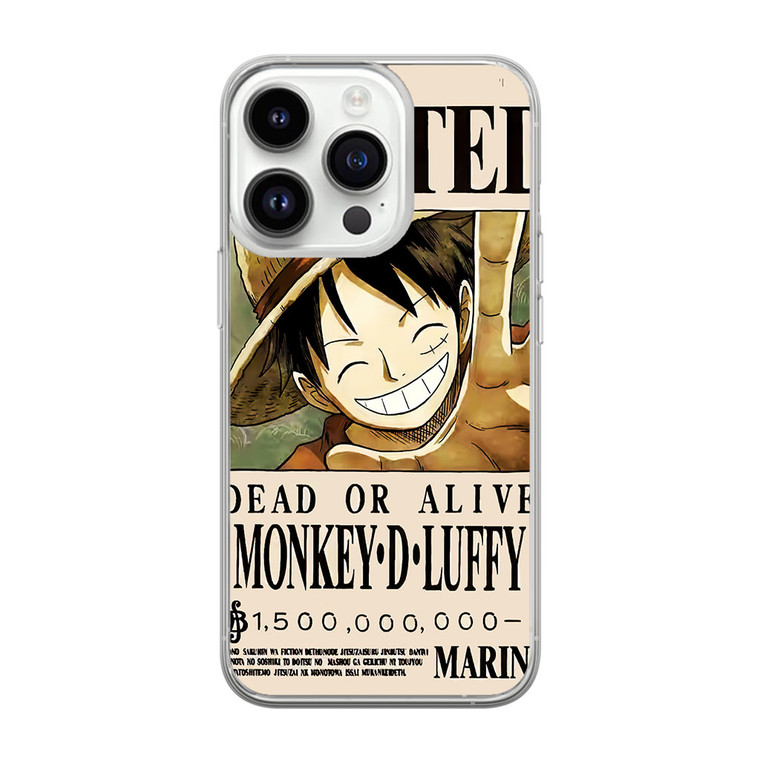 Monkey D Luffy Bounty iPhone 14 Pro Case