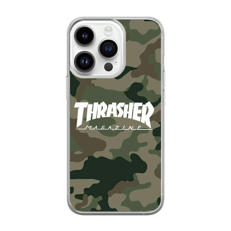 Thrasher Magazine Bape Camo iPhone 14 Pro Case