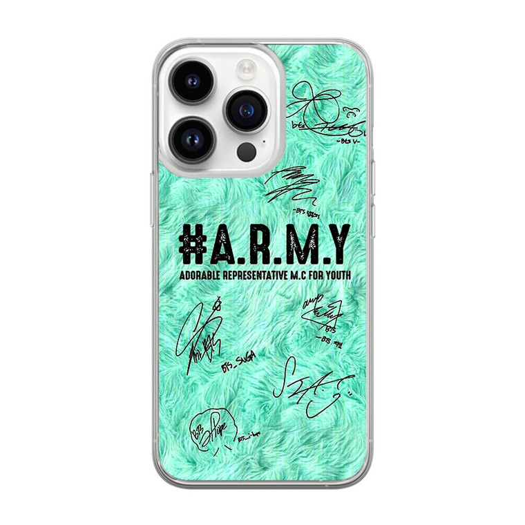 BTS Army Signature iPhone 14 Pro Case