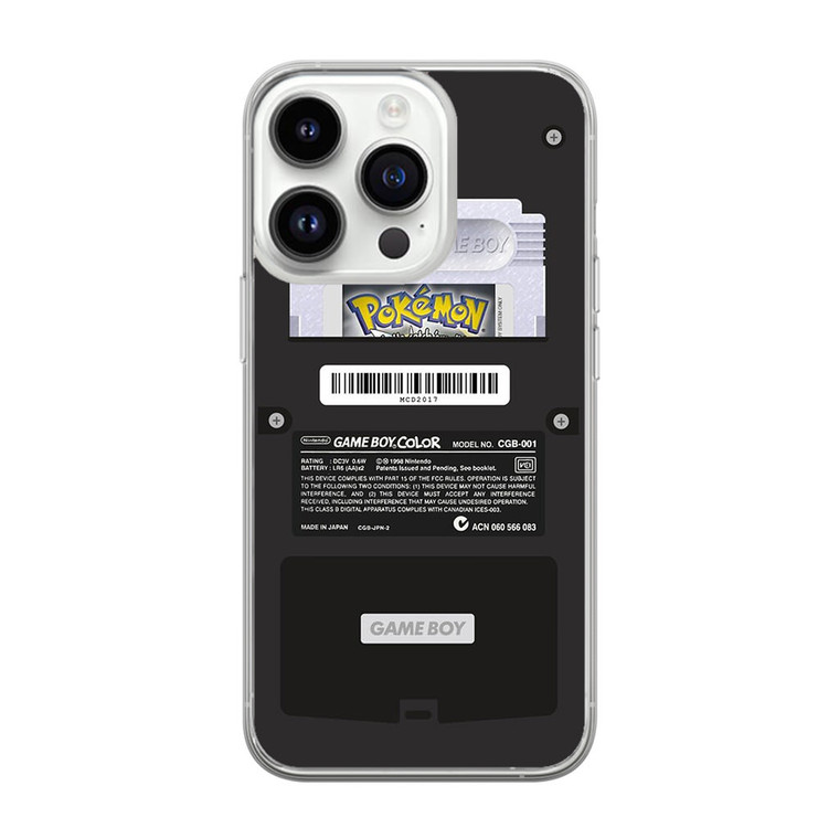 Black Gameboy Color - Silver Cartridge iPhone 14 Pro Case