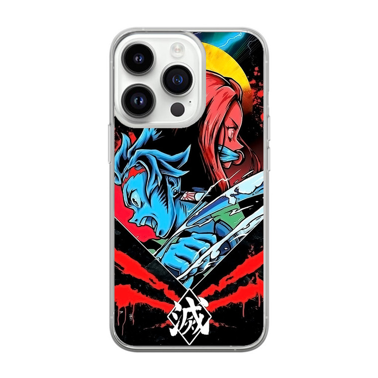 Tanjiro and Nezuko iPhone 14 Pro Case