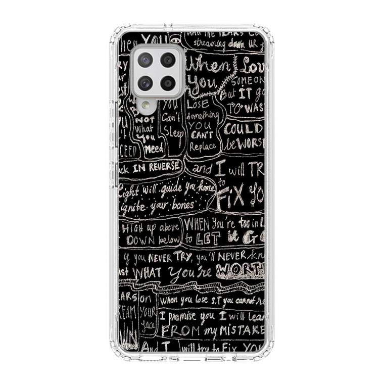 Coldplay Fix You Lyrics Samsung Galaxy A42 5G Case