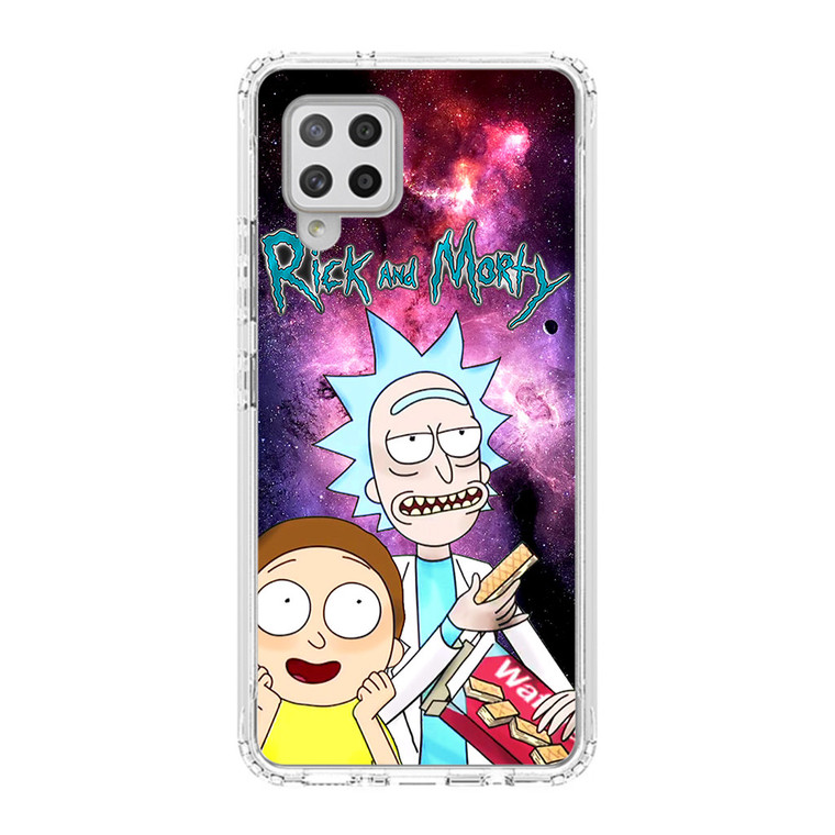 Rick and Morty Nebula Space Samsung Galaxy A42 5G Case