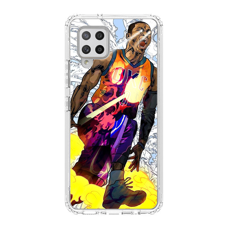 Russell Westbrook Art Samsung Galaxy A42 5G Case