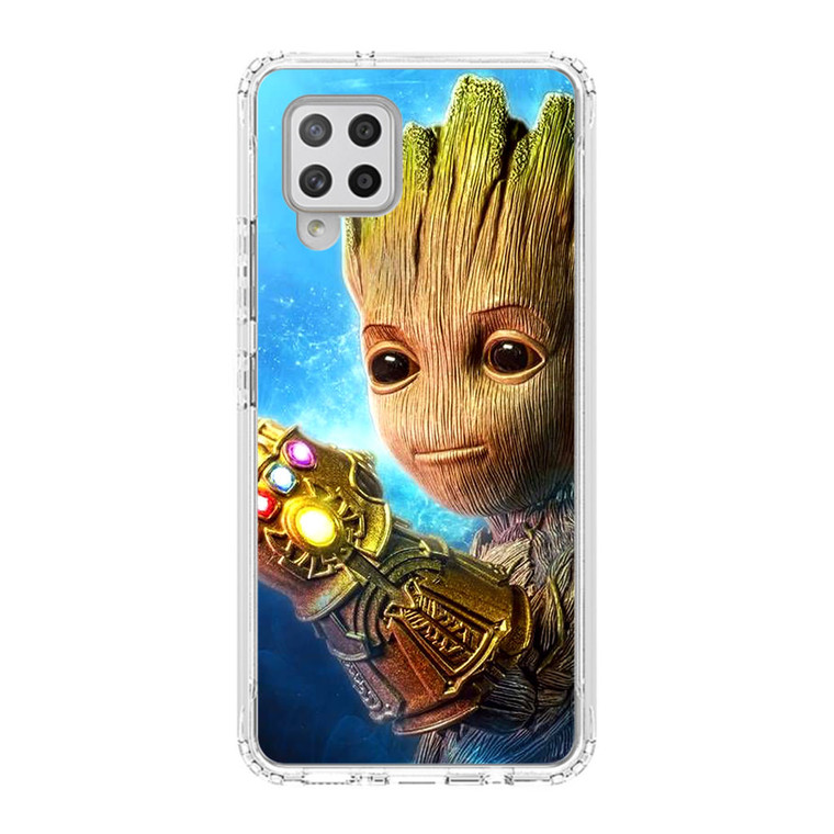 Baby Groot Using the Knob of Infinity Samsung Galaxy A42 5G Case
