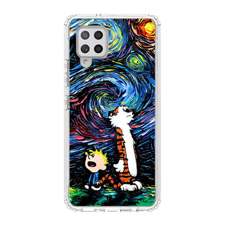 Calvin and Hobbes Art Starry Night Samsung Galaxy A42 5G Case