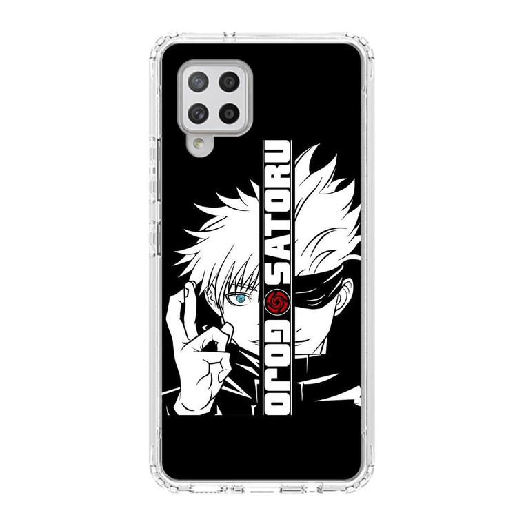 Gojo Satoru Anime Jujutsu Kaisen Black White Samsung Galaxy A42 5G Case