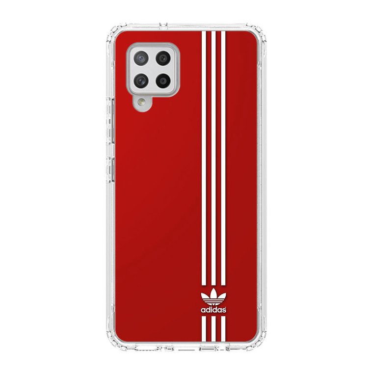 Brand Adidas Red White Sport Samsung Galaxy A42 5G Case