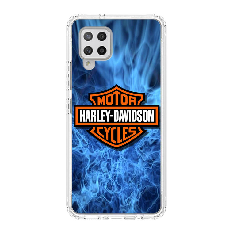 Harley Davidson Blue Flame Samsung Galaxy A42 5G Case