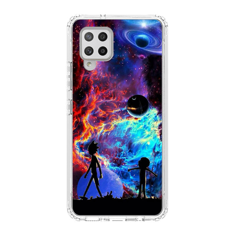 Rick and Morty Flat Galaxy Samsung Galaxy A42 5G Case