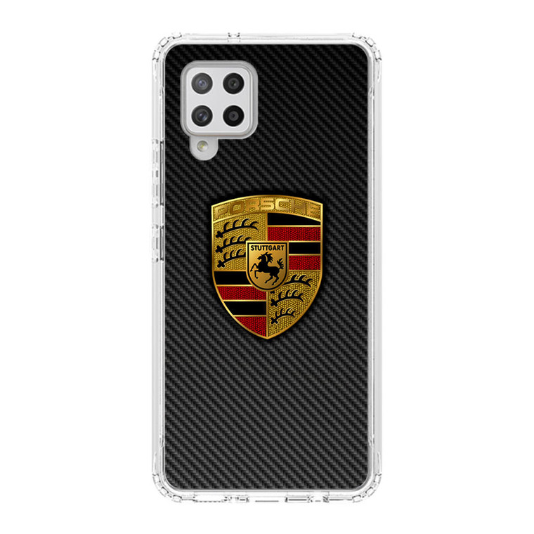 Carbon Porsche Logo Samsung Galaxy A42 5G Case