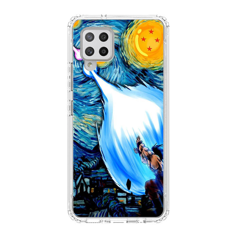 Dragon Ball Goku Kamehameha in Starry Night Samsung Galaxy A42 5G Case