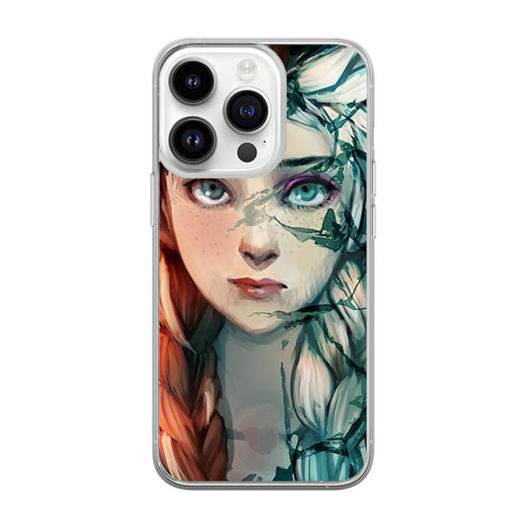 Disney Frozen Face Anna and Elsa iPhone 14 Pro Max Case