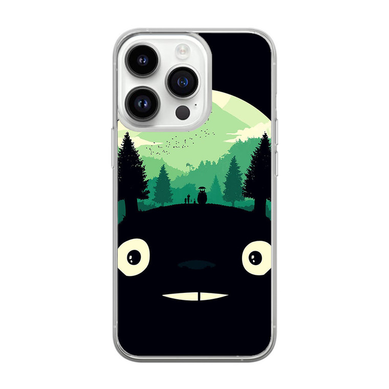 Totoro Simple Dark iPhone 14 Pro Max Case