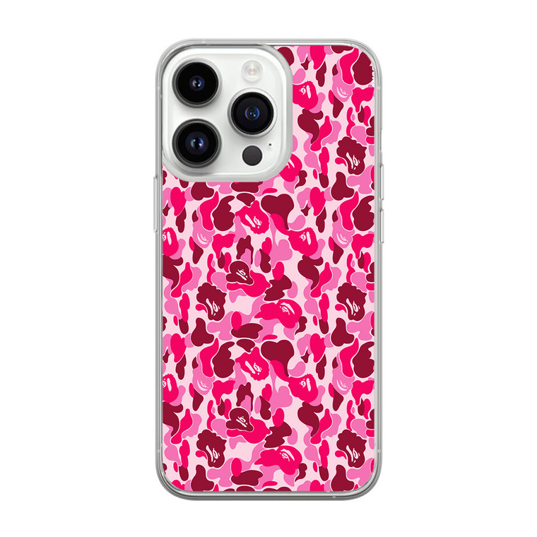 Bathing Ape Bape Pink iPhone 14 Pro Max Case