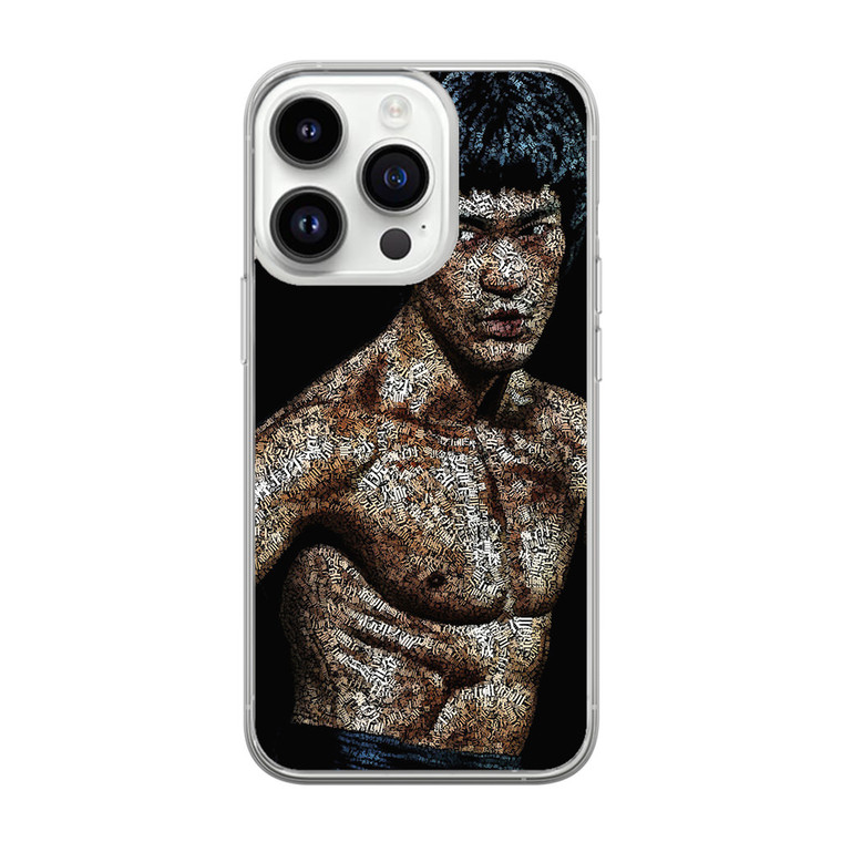 Bruce Lee Typograph iPhone 14 Pro Max Case
