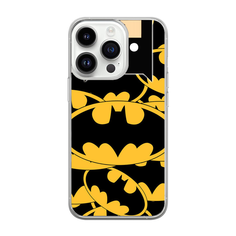 Batman Pattern iPhone 14 Pro Max Case