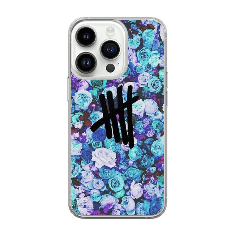 5SOS Logo Natural Flower iPhone 14 Pro Max Case
