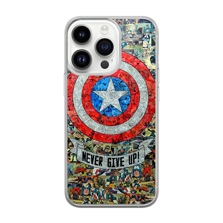 Captain America Never Give up iPhone 14 Pro Max Case