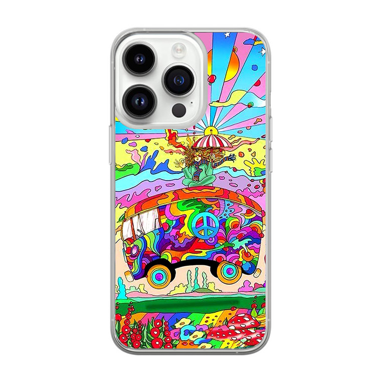 Hippie Magic Bus iPhone 14 Pro Max Case