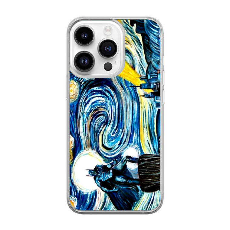 Batman Van Gogh Starry Night iPhone 14 Pro Max Case