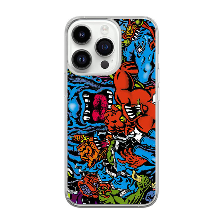 Santa Cruz Skateboard Art iPhone 14 Pro Max Case