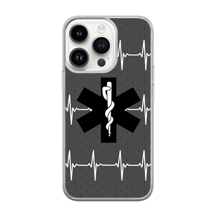 EMT EMS MEDICAL ICON BLACK iPhone 14 Pro Max Case