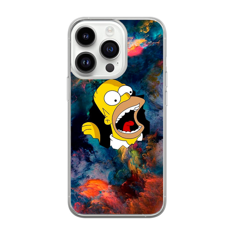 Homer Behind The Black Hole iPhone 14 Pro Max Case