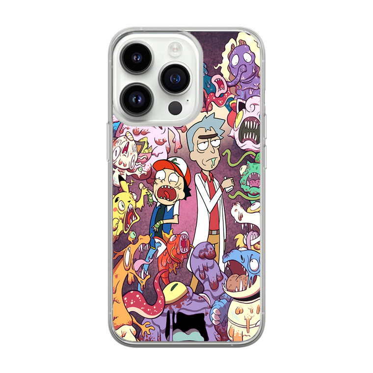 Rick And Morty Pokemon1 iPhone 14 Pro Max Case