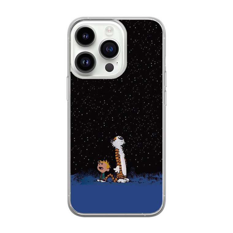 Calvin and Hobbes Space iPhone 14 Pro Max Case