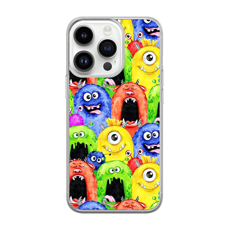 Monster Watercolor art iPhone 14 Pro Max Case