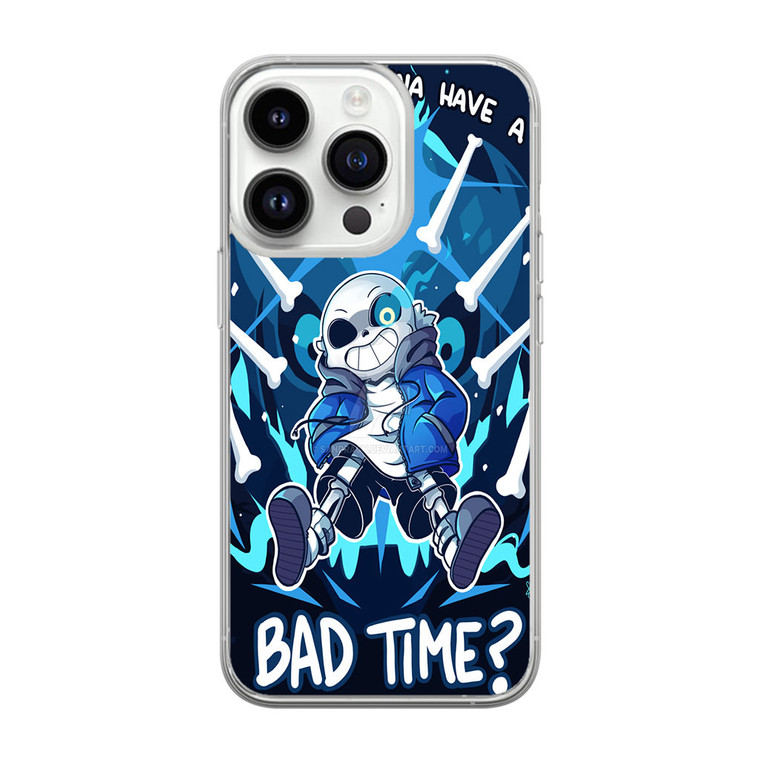 Undertale Sans Bad Time iPhone 14 Pro Max Case