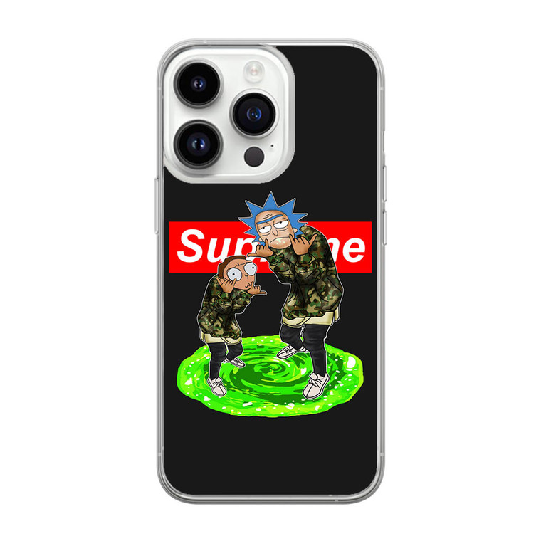 Rick and Morty Supreme iPhone 14 Pro Max Case