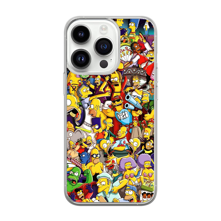 The Simpsons Characters iPhone 14 Pro Max Case