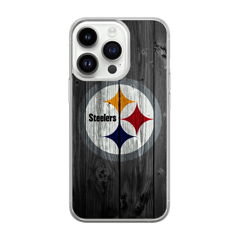 Pittsburgh Steelers Wood iPhone 14 Pro Max Case